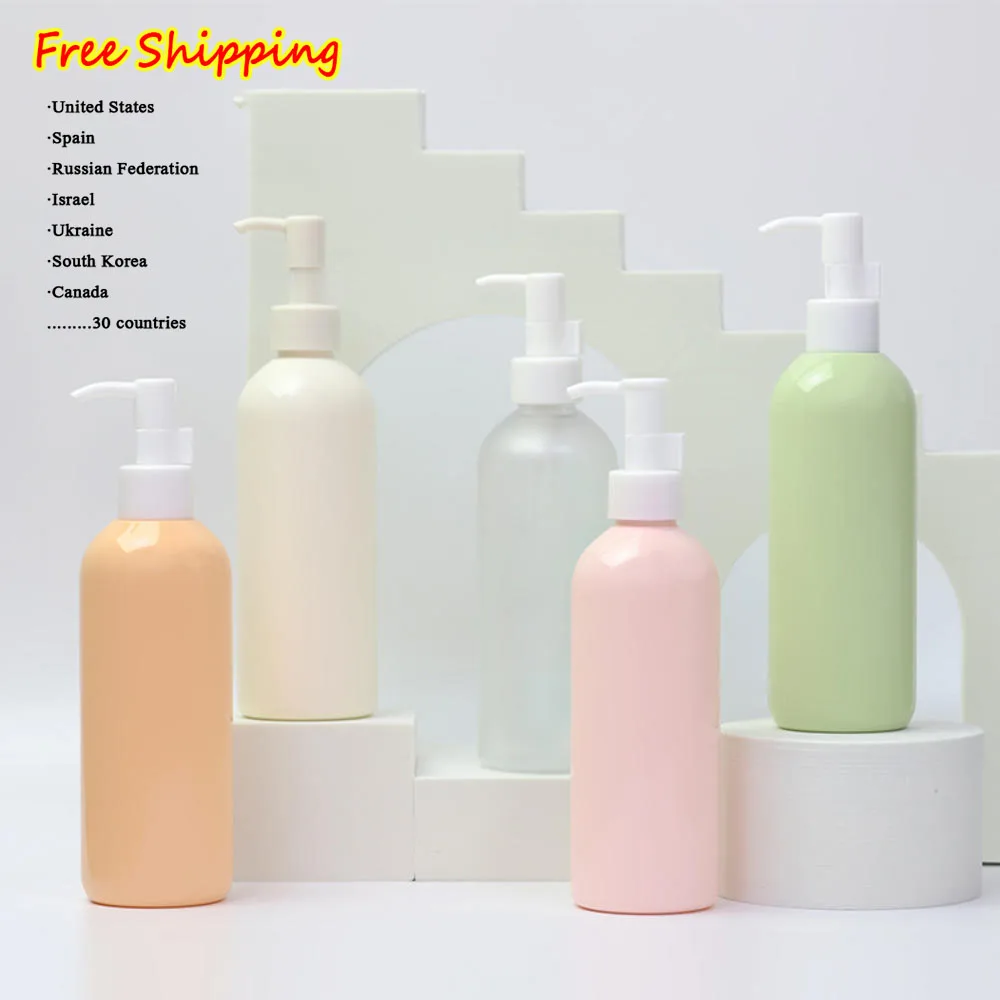 

250ml Bathroom Shower Lotion Press Bottle Filling Liquid Soap Dispenser Empty Pump Bottles Travel Portable Cosmetic Containers