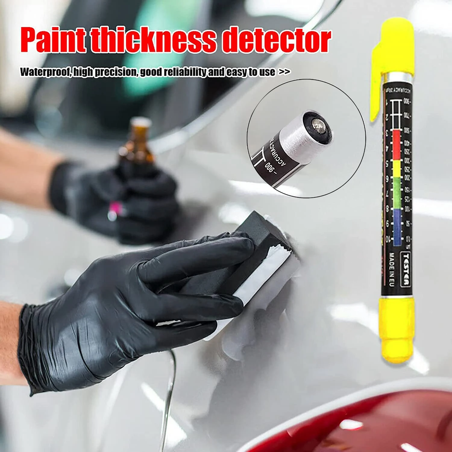 Car Paint Thickness Tester Pen Auto Lak Test Bit Portable Coating Meter Gauge Crash For |