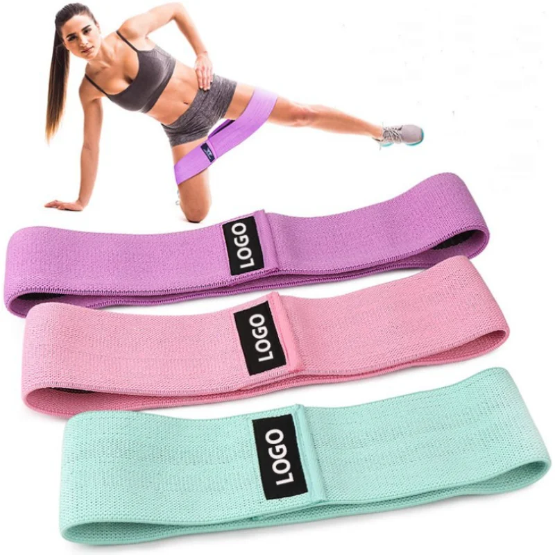 

Fabric Resistance Hip Booty Bands Glute Thigh Elastic Workout Bands Squat Circle Stretch Fitness Strips Loops Yoga Gym Equipment