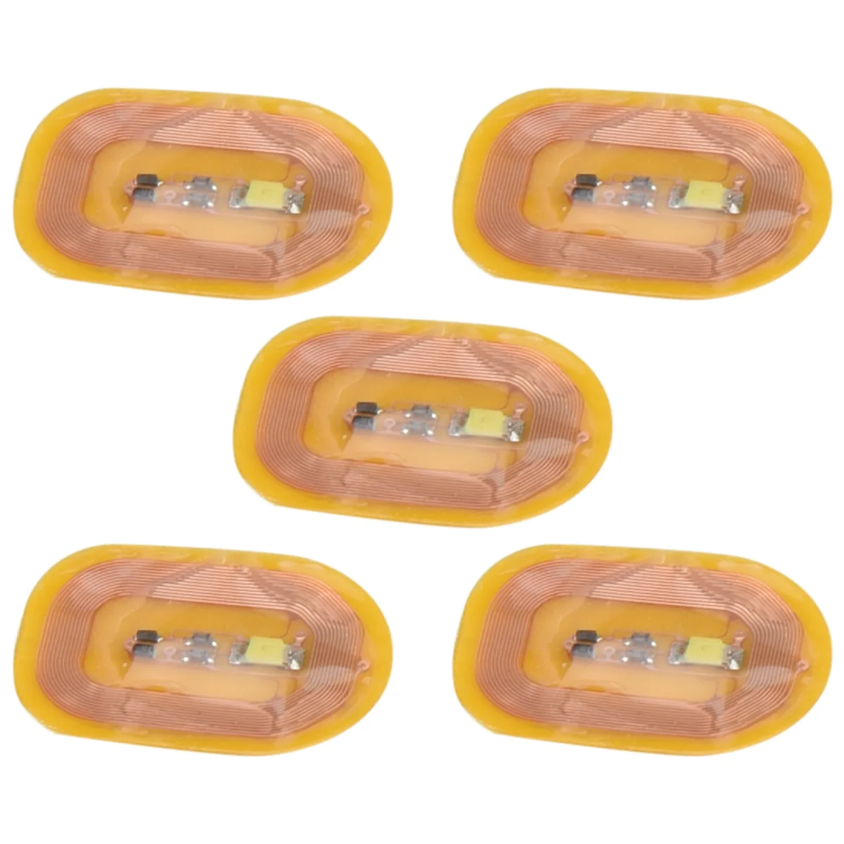 

B13C 5 шт. NFC наклейка для ногтей светодиодный голый чип интеллектуальная светящаяся лампа для ногтей наклейка для ногтей улучшение, белый свет