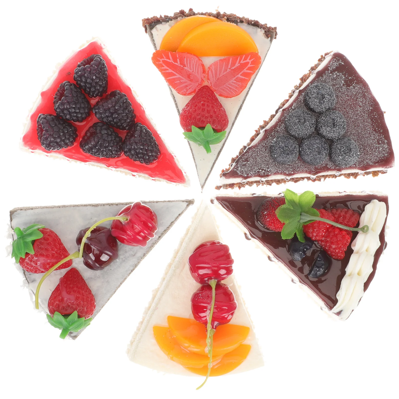 

6 Pcs Light House Decorations Home Food Set Cake Model Fake Bread House Decorations For Homes Pu Dessert Child