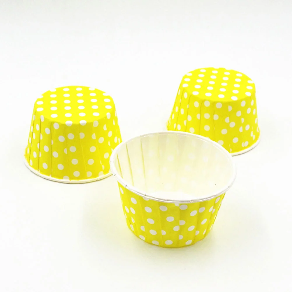

50 PCS Cupcake Containers Paper Cakes Cases Party Supplies SIize 1 Dessert Cups Paper Bowls Paper Cupcake Liners Ice Cream Tub