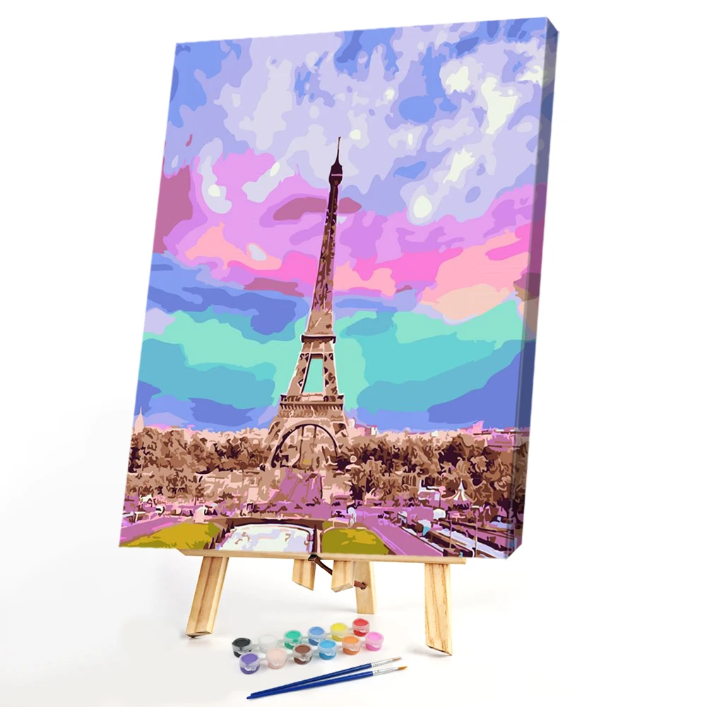 Набор для рисования по номерам сделай сам великолепные здания Настенная картина