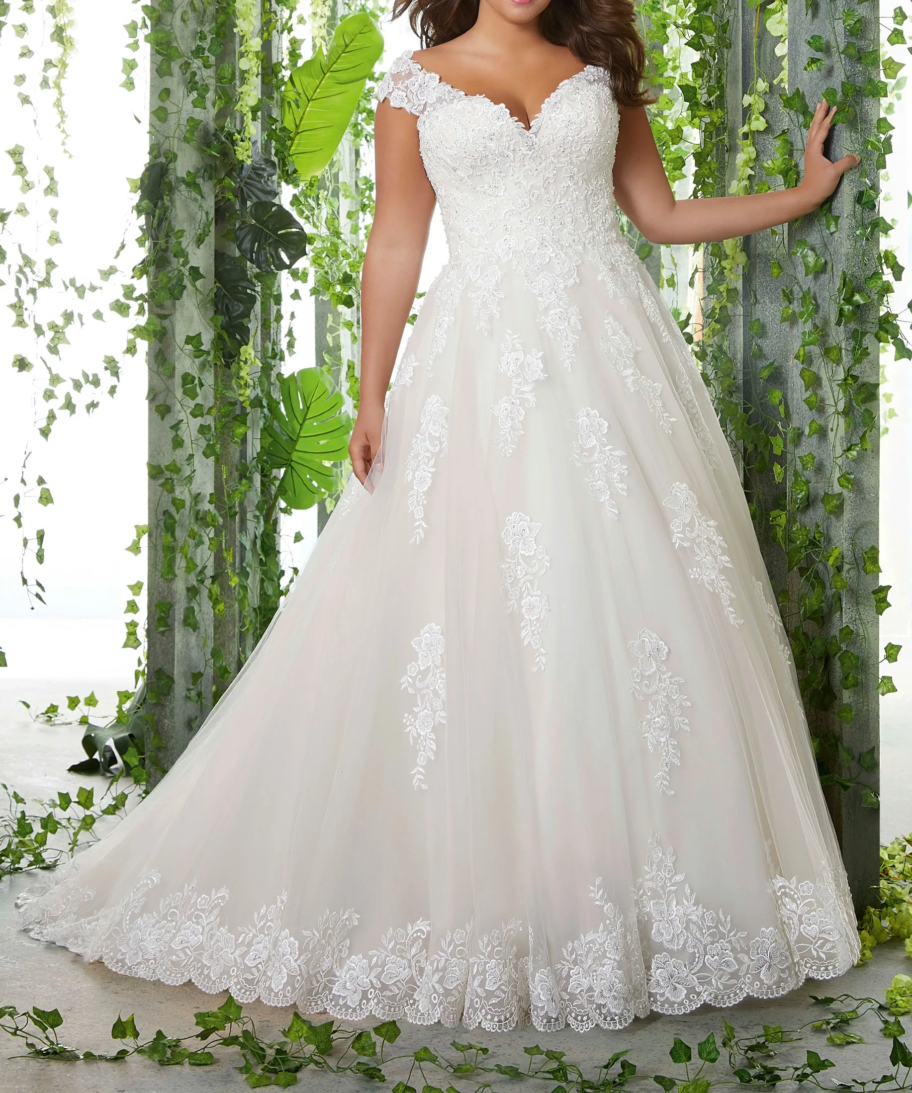 

Winter Long Sweetheart Women Bridal A-Line Tulle Wedding Dress Gown WHW-567