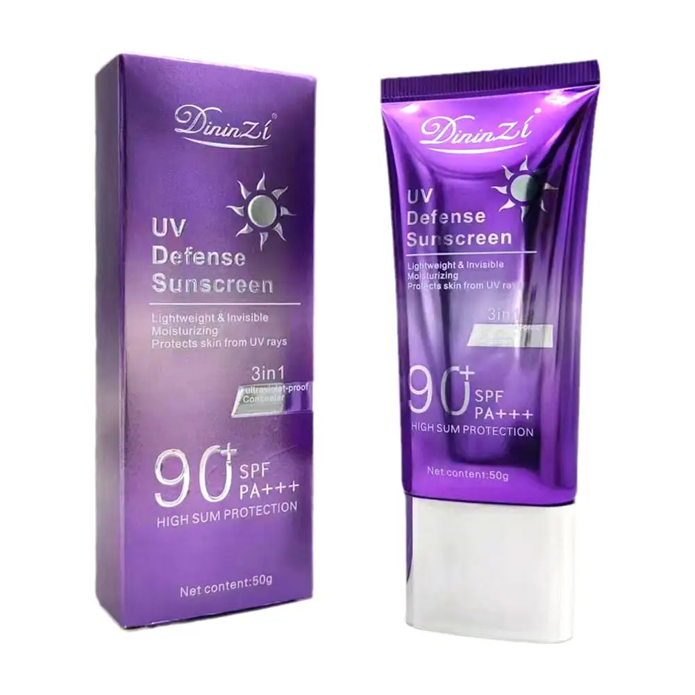 Солнцезащитный крем SPF90 + фиолетовый изоляционный лосьон длинный отбеливающий