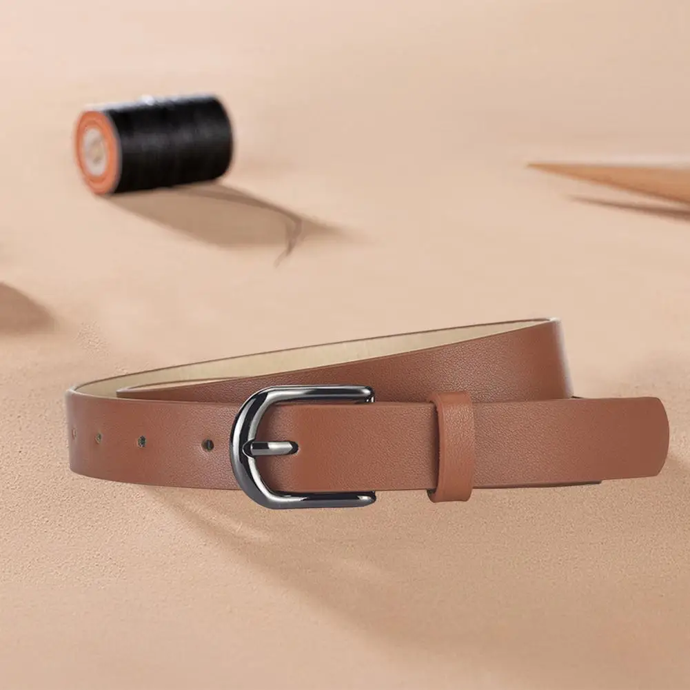Ремень из искусственной кожи с геометрической металлической пряжкой ремень для