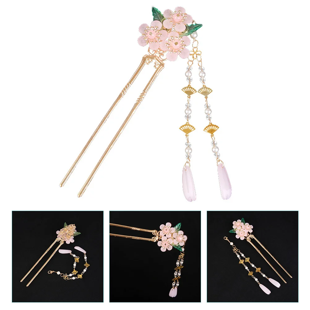 

Hairpin Long Stick Women's Clips Bun Holder Wedding Chinese Jewelry Accessories Tassel