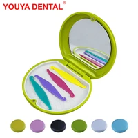10pcs orthodontic case dental retainer box mirror retainer case for teeth denture fake tooth container bracket storage organizer