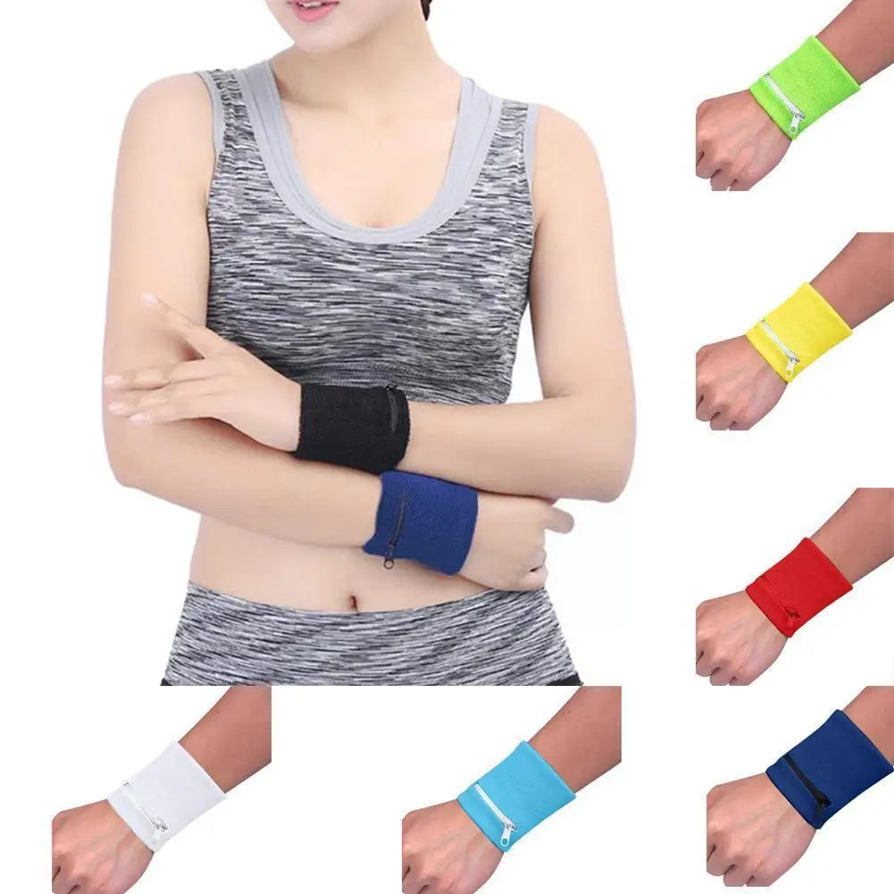 

Кошелек на молнии для запястья, удобная спортивная сумочка на молнии для бега, путешествий, тренажерного зала, велоспорта, хранения карт, M9o1