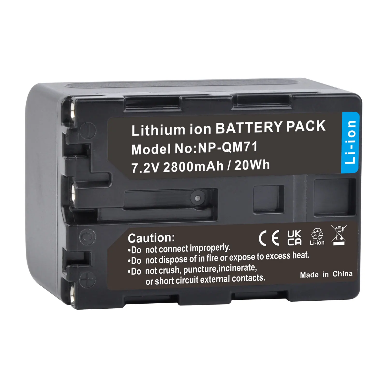 Фото 2800mAh NP-QM71 Аккумулятор для Sony DCR-DVD100 DVD300 CCD-TRV108 118, зарядное устройство для телефона №2