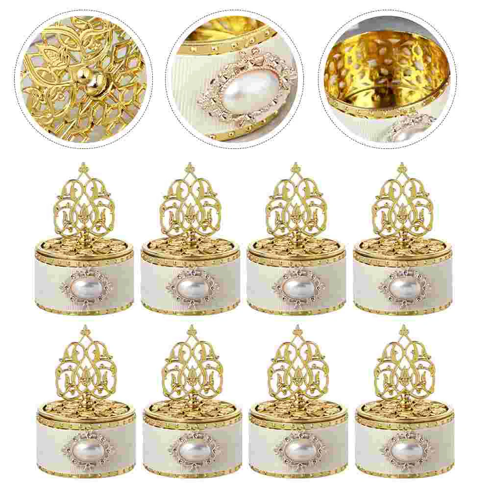 

12 Pcs Candy Box Packaging Holder Party Favor Containers Bridemaids Gifts Plastic Wedding Decorations Pagoda For Favors
