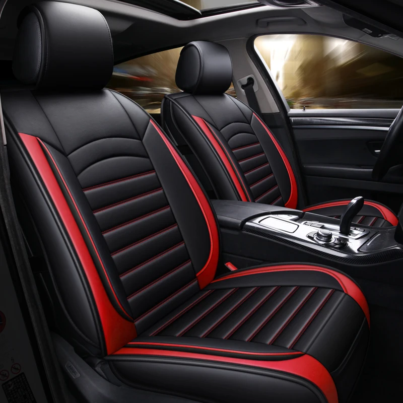

SUV Universal Faux Leather Car Seat Covers Interior Cushion Accessories for Audi A3 A4 A4 allroad A5 A6 A7 A8 allroad Q3 Q5 Q7