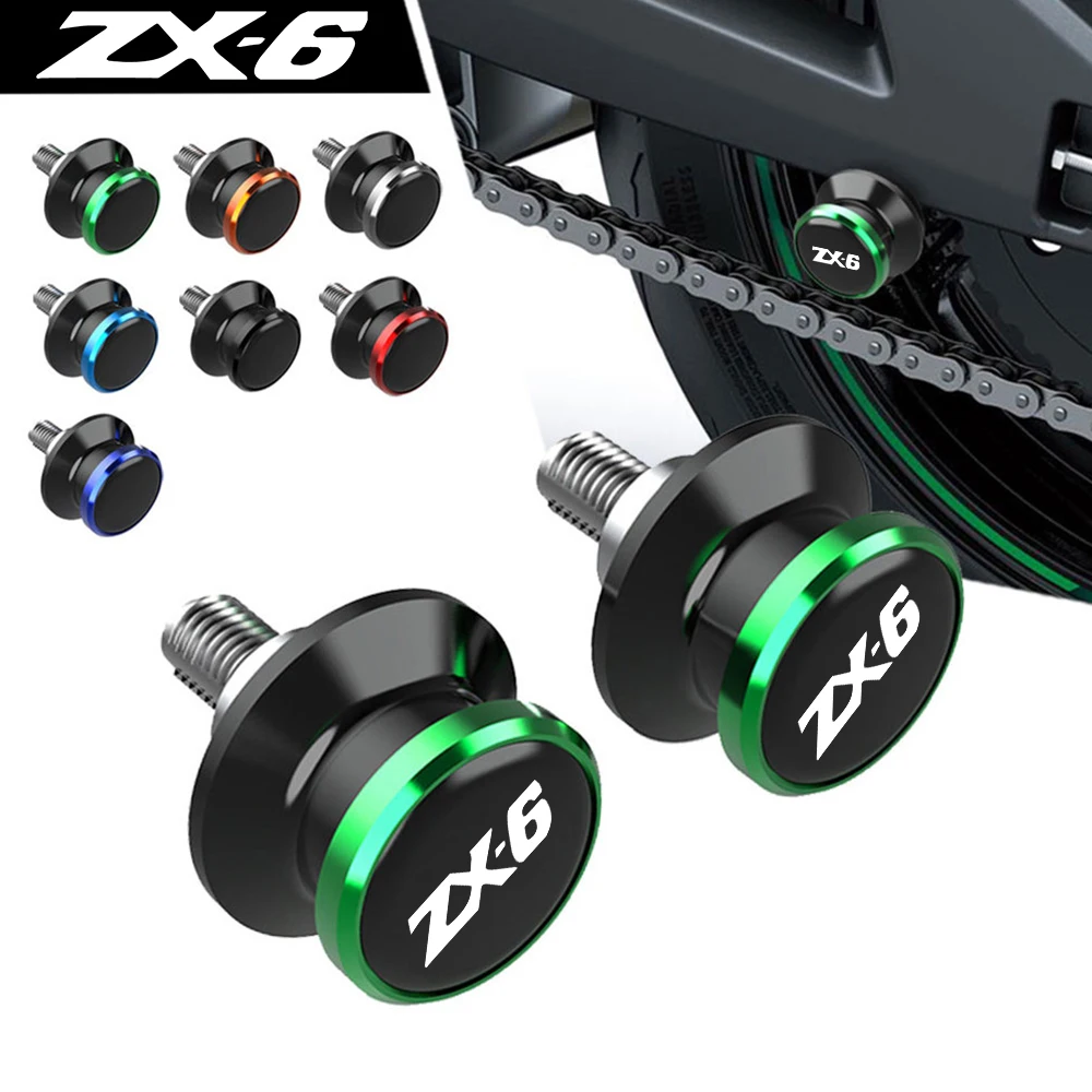 

Motorcycle CNC Alumiunm Accessories Swingarm Spools Sliders Stand Screws For Kawasaki Ninja ZX-6 ZX600 ZX6 1998 1999 2000-2002