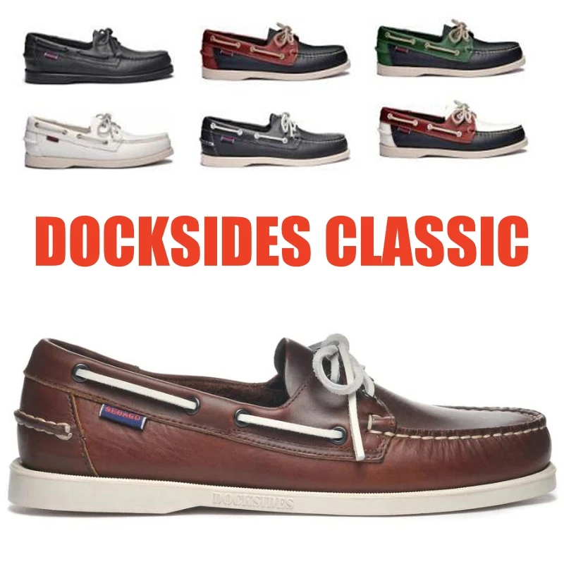 Мужские и женские туфли для вождения seбаго из натуральной кожи классические