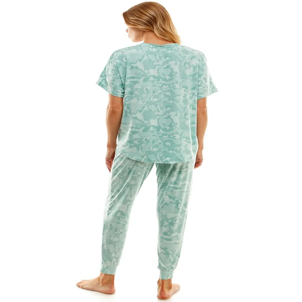 HMCN Women`s Long Sleeve Sleep Notch Collar Set, Sizes S-XL