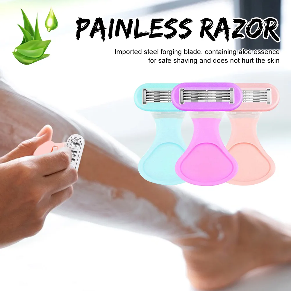 

Mini Shaving Razor Portable 6-Blade Hair Removal Knife Whole Body Hair Removal Shaver With Storage Case Beauty Tools For Women