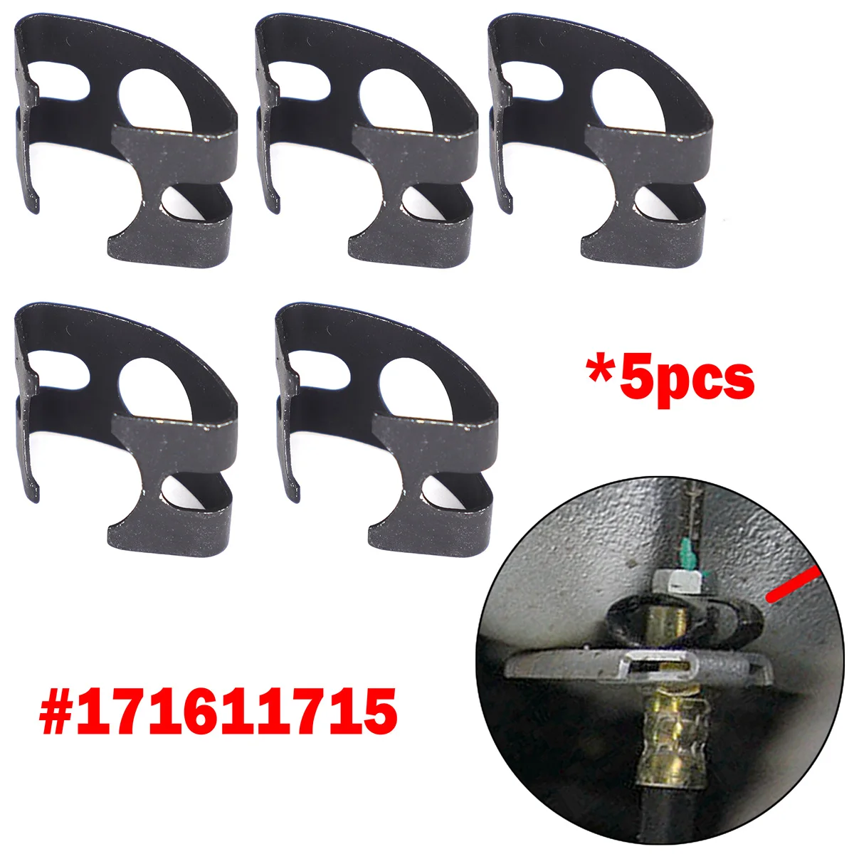 

Для VW Polo T4 T5 Caddy Golf Jetta Lupo Polo Passat Sharan UP T4 T5 Тормозной шланг, фиксатор пружинного зажима x5