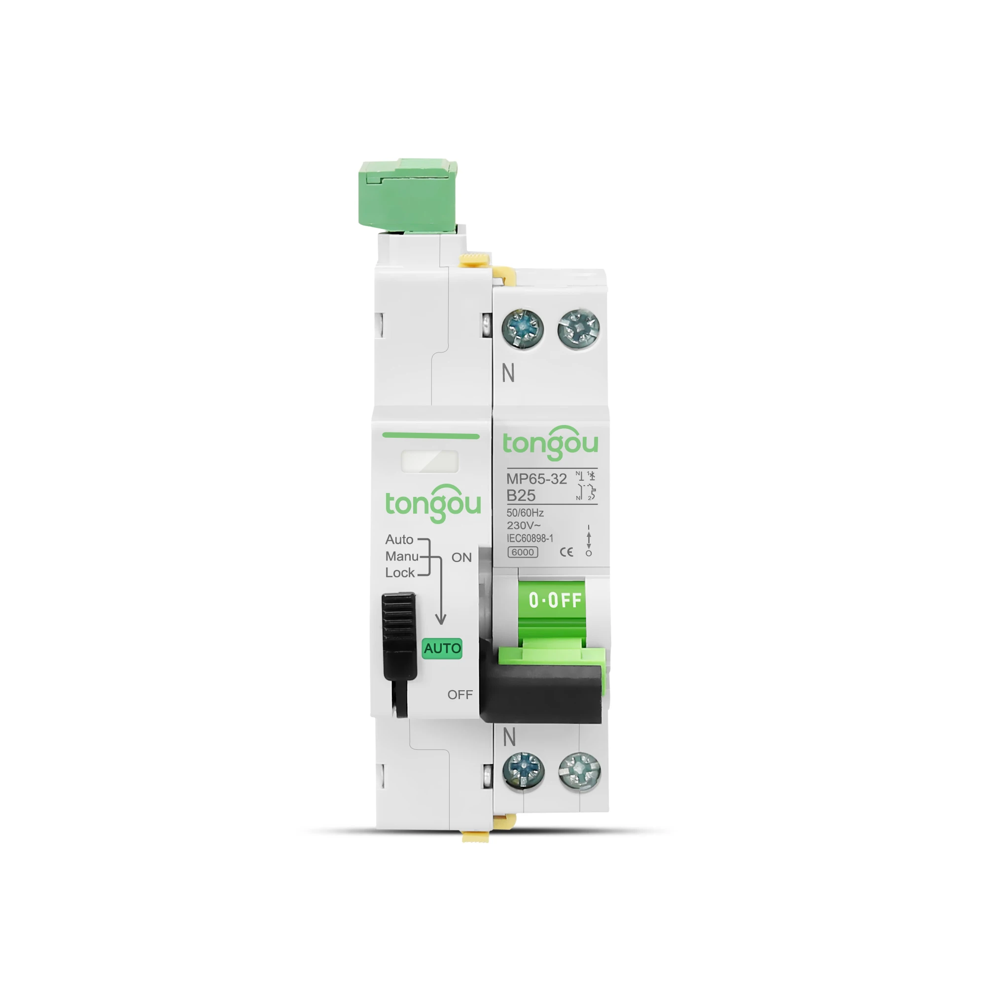 Автоматический выключатель DPN 16A MCB 1P + N 220V Curve B AC TONGOU