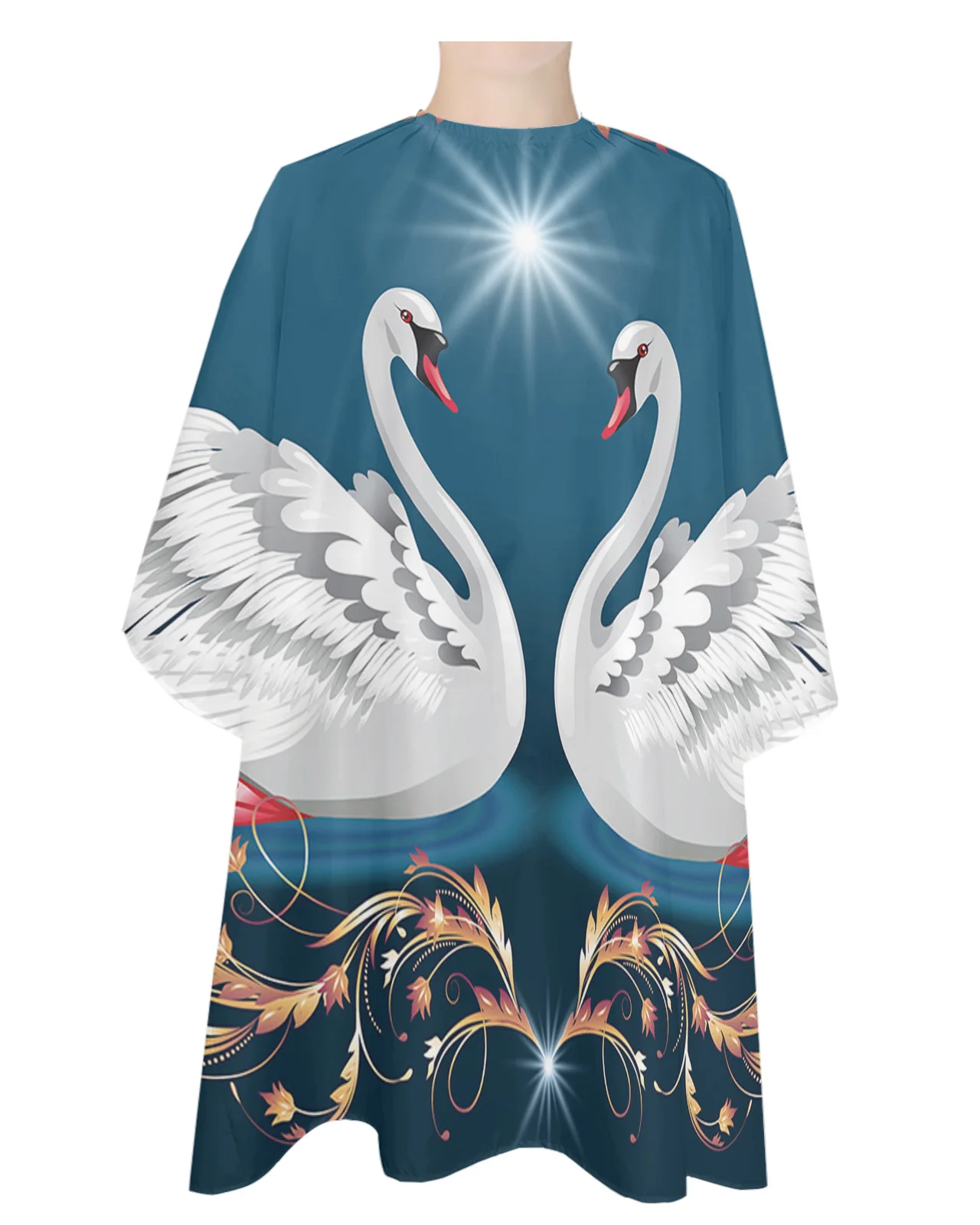 

Водонепроницаемый парикмахерский фартук в виде лебедя