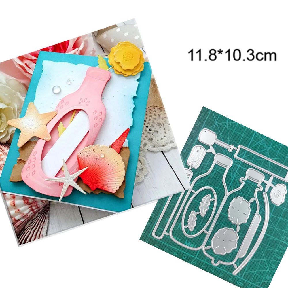 

Drifting Bottle 2022 New Arrivals Cutting Dies Scrapbooking Decoration Embossed Album Card Making DIY Handicrafts