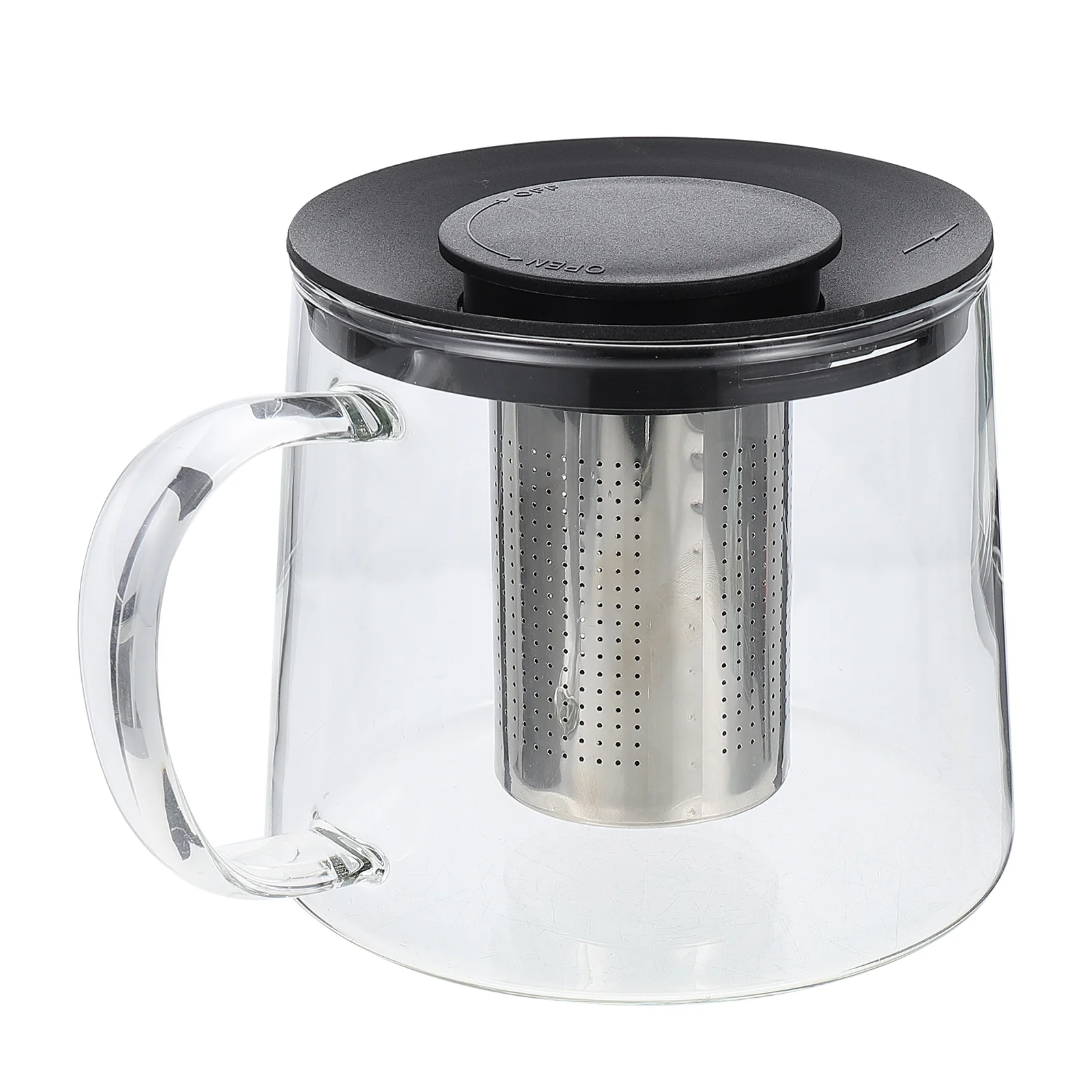

Glass Teapot Teapot with Stainless Steel Filter Travel Teaware Tea Accessory