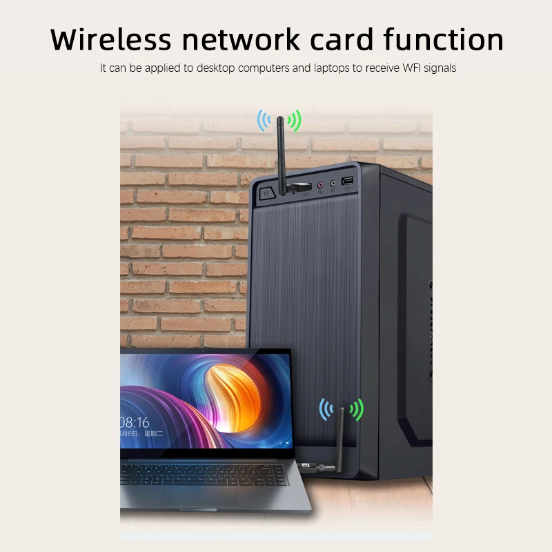 

Portable 600m Wifi Usb Adapter Office Accessories Wifi 5.0 Adapter Ap Launch Mode 2.4g Wireless Wi-fi Network Card 5g