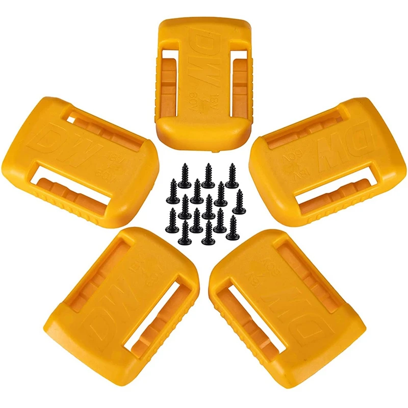 

5 шт., держатели для аккумуляторов Dewalt 20 в/60 в