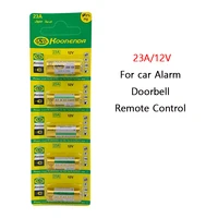 5pcs1card dry cell 12v alkaline battery a23 23a 23ga a23s e23a ms21 v23ga gp23a lrv08 for car alarm remote control doorbell