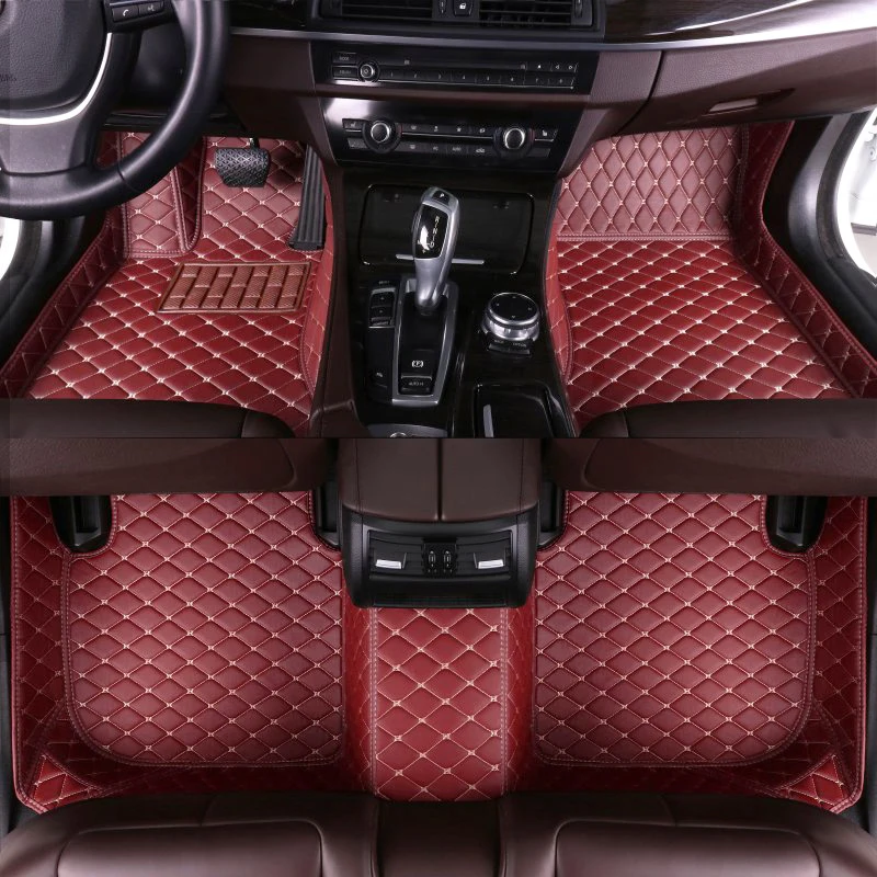 

Custom Car Floor Mats For VW Volkswagen Tiguan 2010-2016 Floor Mat Mat Accessory Upholstery Leather Full Carpet Accessories