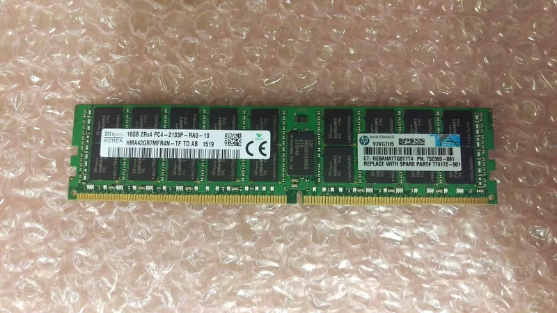 

RAM 726719-B21 DDR4-2133P 16G 752369-081 774172-001Gen9 memory