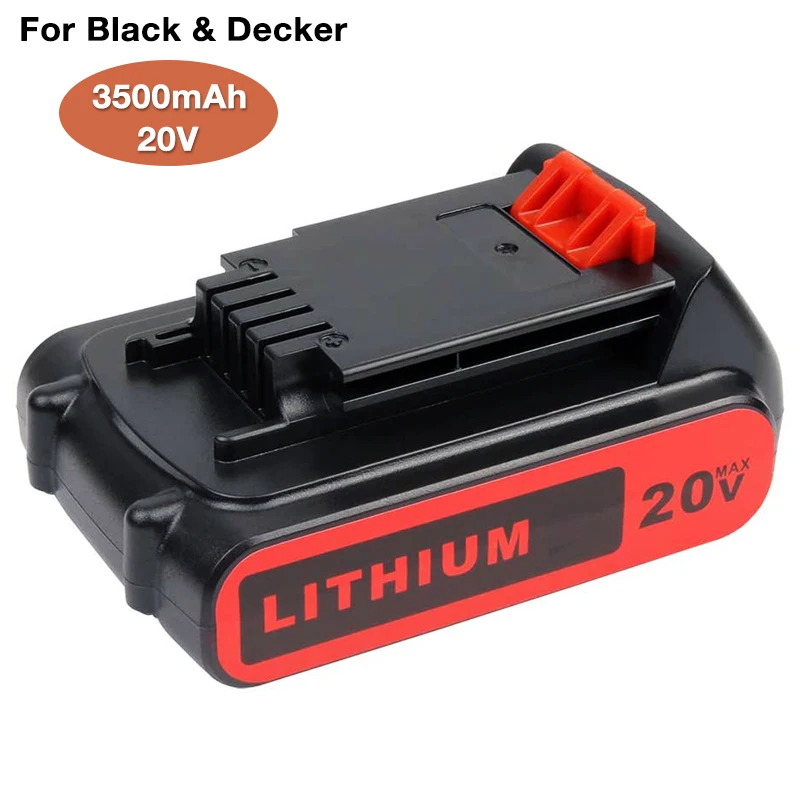 Литий-ионная аккумуляторная батарея LB20 18 в 20 в 3500 мАч для Black Decker LBXR20 BL1318 BL2018 LBX4020
