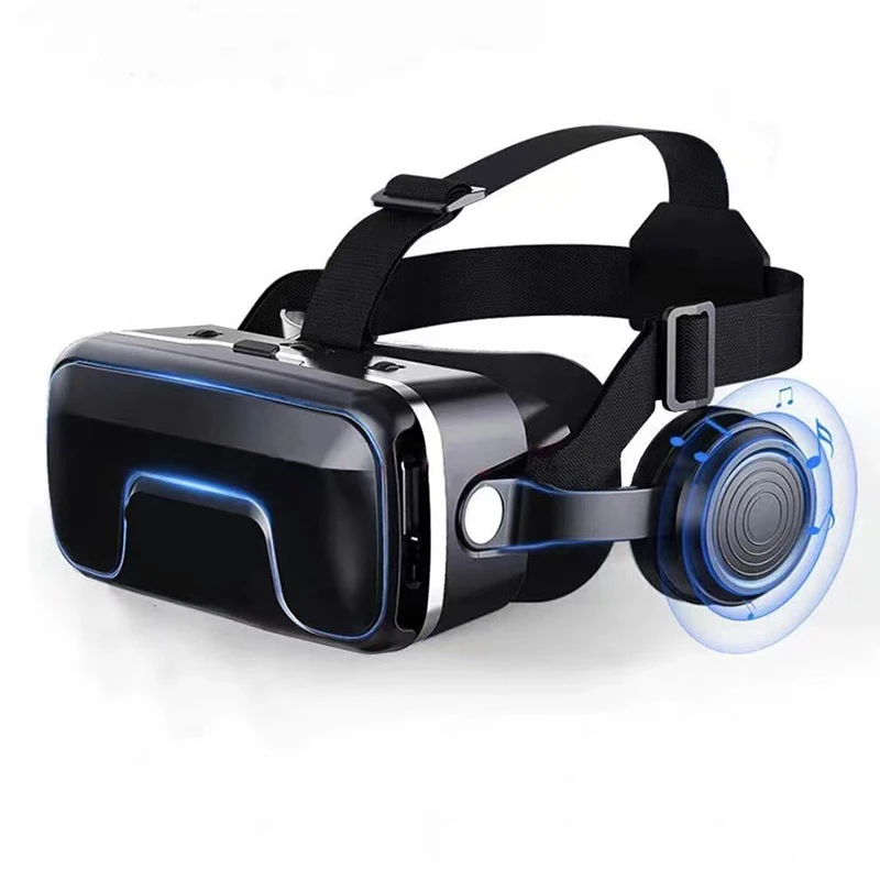 

G04EA 7th Generation 350 Inch Enlarged Screen VR Glasses 3D Virtual Reality Game Leader Wearing Headphones Digital Glasses