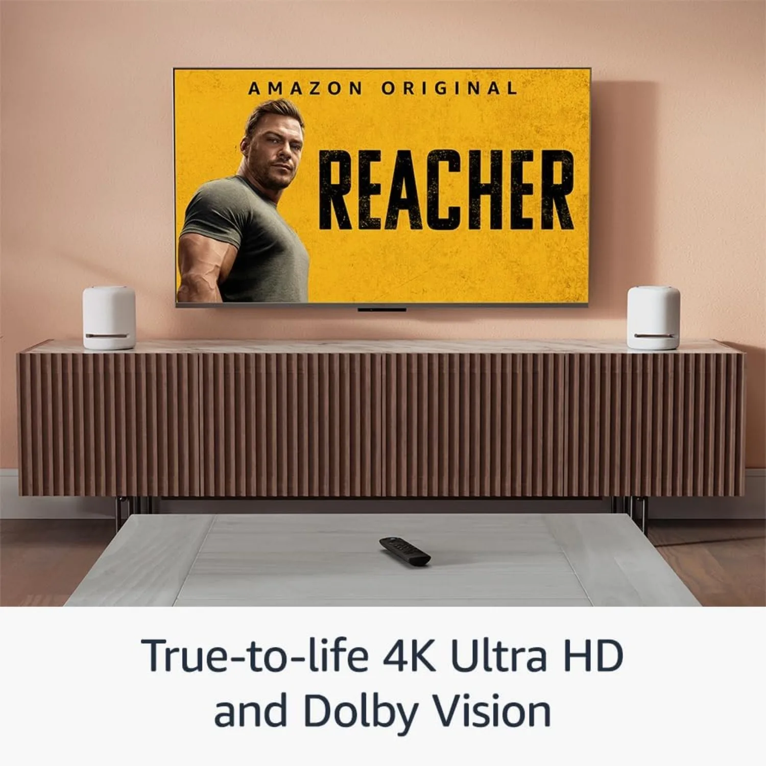 Фото Оригинальный Fire TV Stick 4K, Android TV, Netflix Smart TV Box, 4K Ultra HD, Dobly Vision, домашний медиаплеер, без батарей №3