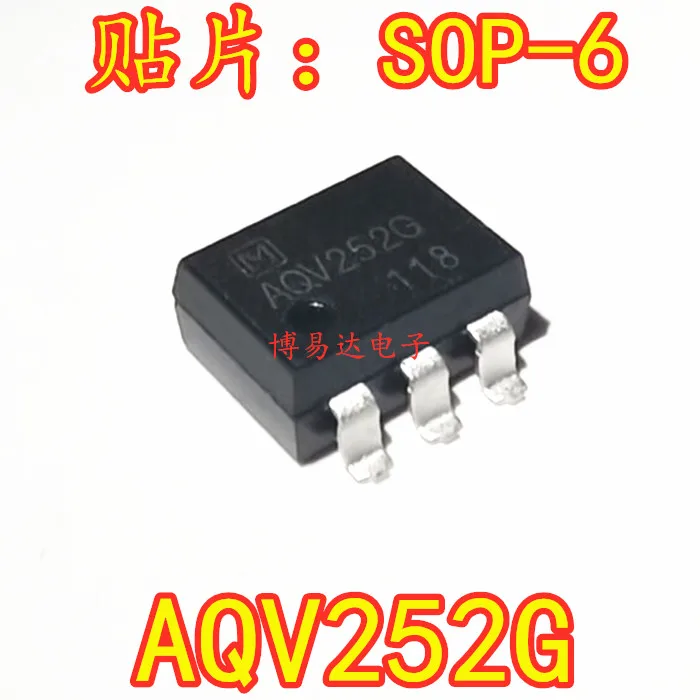 

10PCS/LOT AQV252G SOP-6 60V AQV252