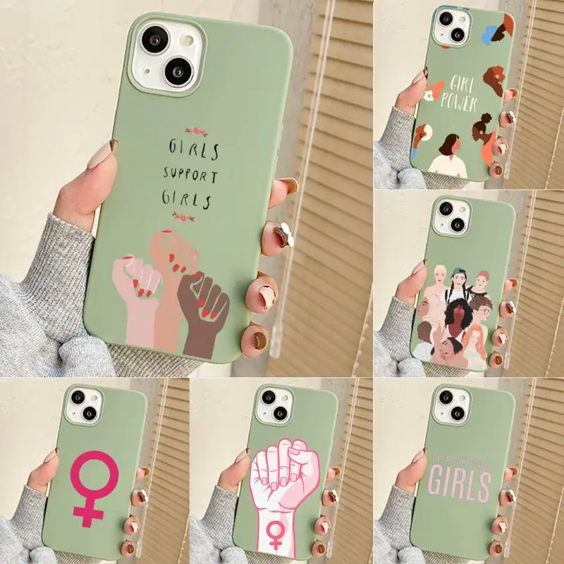 

Feminist Feminism Aesthetics Girl Power Phone Case For Iphone 8 Plus X Xr Xs 11 12 13 Se2020 Mini Mobile Iphones 14 Pro Max Case