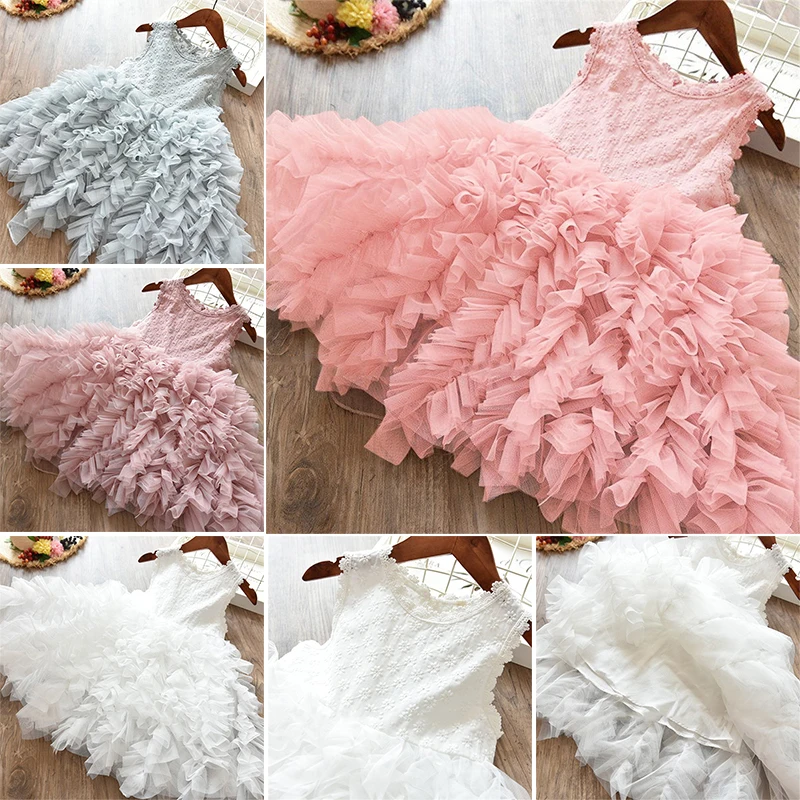 

3-8Year Princess Girls Dress Child Clothing Summer Party Tutu Kids Dresses For Little Girl Costume Toddler Baby Casual Clothes