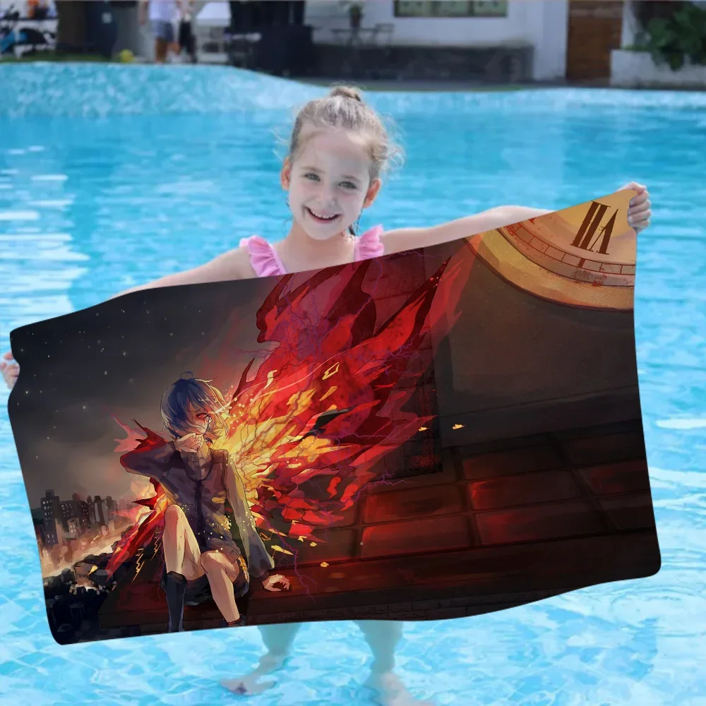 Tokyo Ghoul Touka Kirishima Towel Colorful Bath Towels For Girl Microfiber Quick Dry Custom Sand Free Beach Yoga Spa Gym Pool |