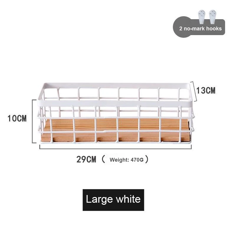 

Cosmetics Sorting Storage Basket Wall-mounted Iron Art Storage Box Bathroom Desktop Storage Frame Storage Supplies