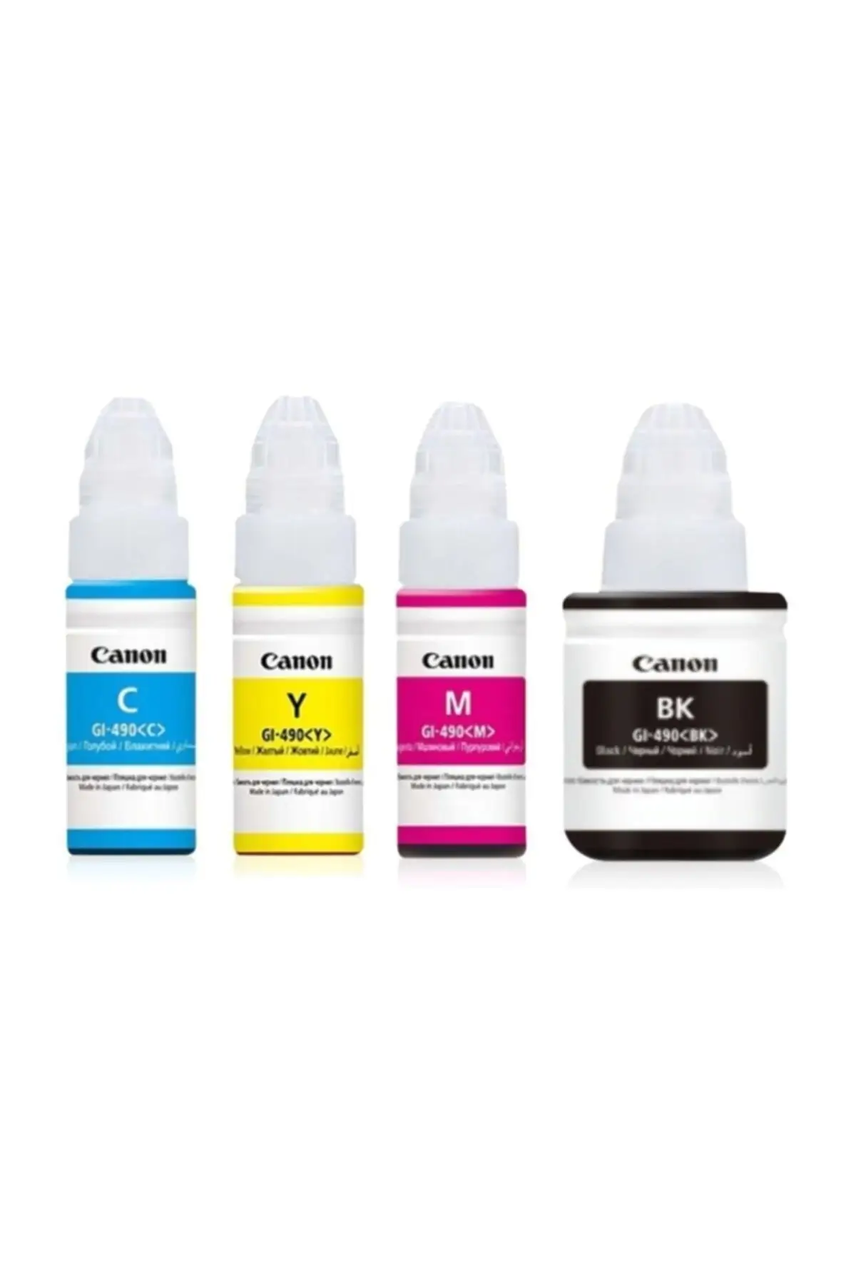 

Canon Gı-490 BK Cyan, Yellow, Magenta and Black Colors Pixma G1400 / G2400 / G3400 Orginal Ink