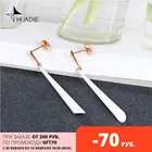 HUADIE женские керамические серьги. Элегантные длинные висячие серьги в классическом стиле.Оригинальный дизайн.серьги 2022 тренд