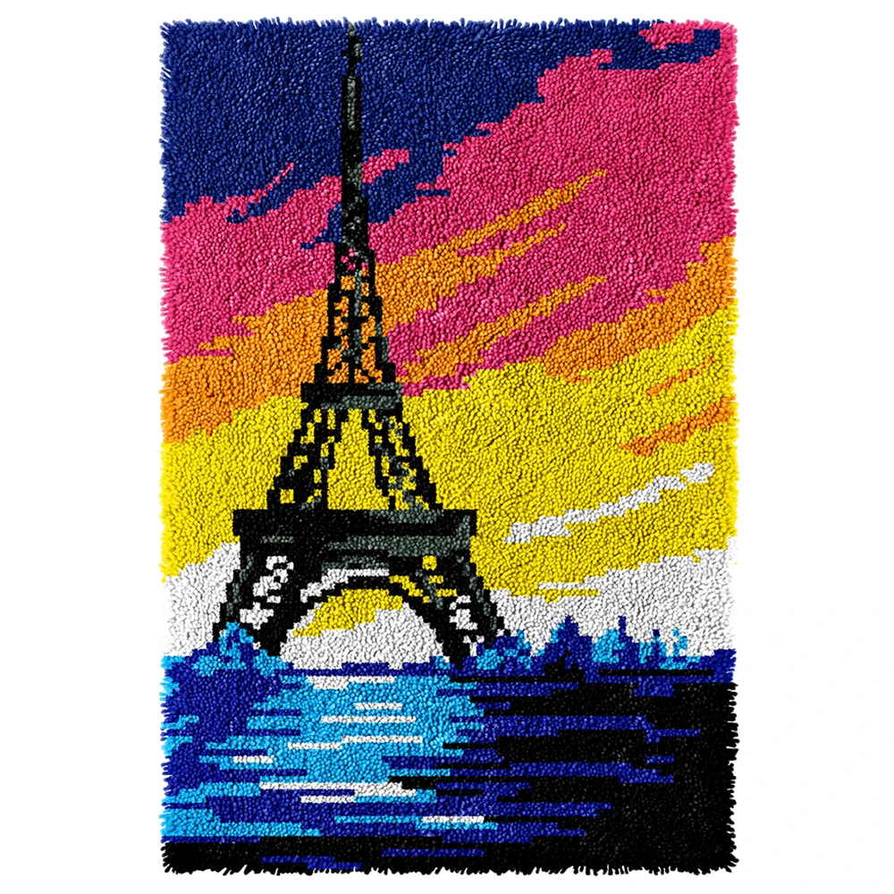 

diy bag Rug Crafts for adults Smyrna latch hook kit Carpet embroidery set with printed pattern Rug making kits Hobby crafts