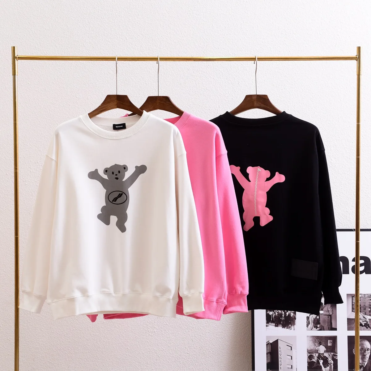 

Новинка 2022, осенне-зимние свободные мужские и женские свитшоты WELLDONE с длинными рукавами и круглым вырезом, повседневные свитшоты WY521