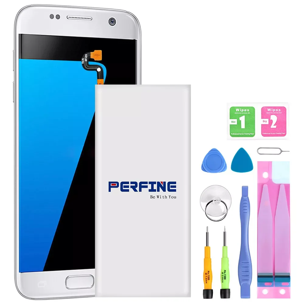 

2023New S7 edg 2017 Perfine Original EB-BG935ABE Battery For Samsung Galaxy S7 Edge G935F G9350 Li-polymer Battery 3800mAh +Repa