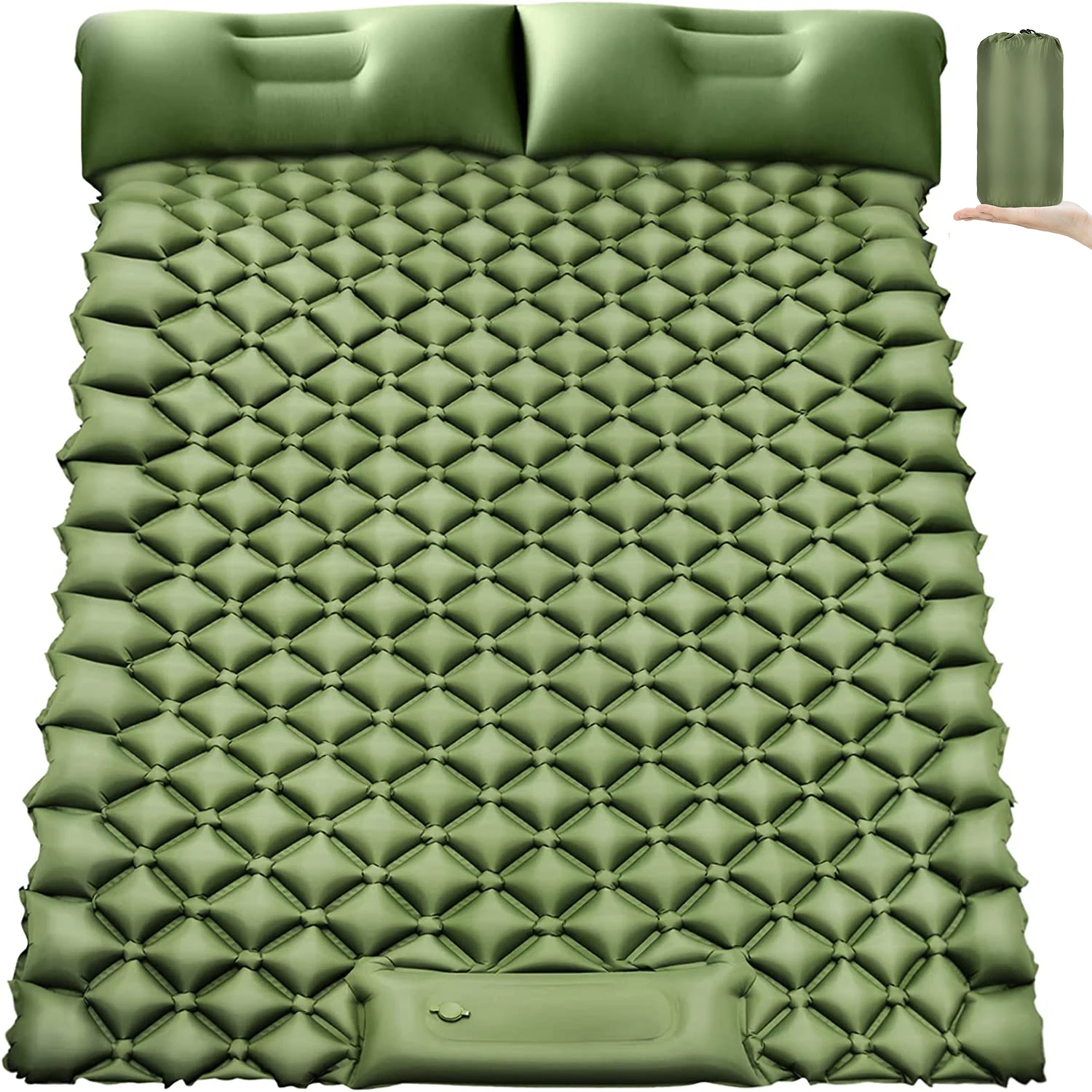 

Ultralight Double Camp Bed Sleeping Pad Inflatable Mattress Camping Travel Tent Mat Beach Mat Picnic Blanket Self-inflating Mats