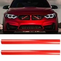 2pcs red car front bumper grille trim strip grille decoration bar v brace for bmw e60 1 2 3 4 series front grille trim strips