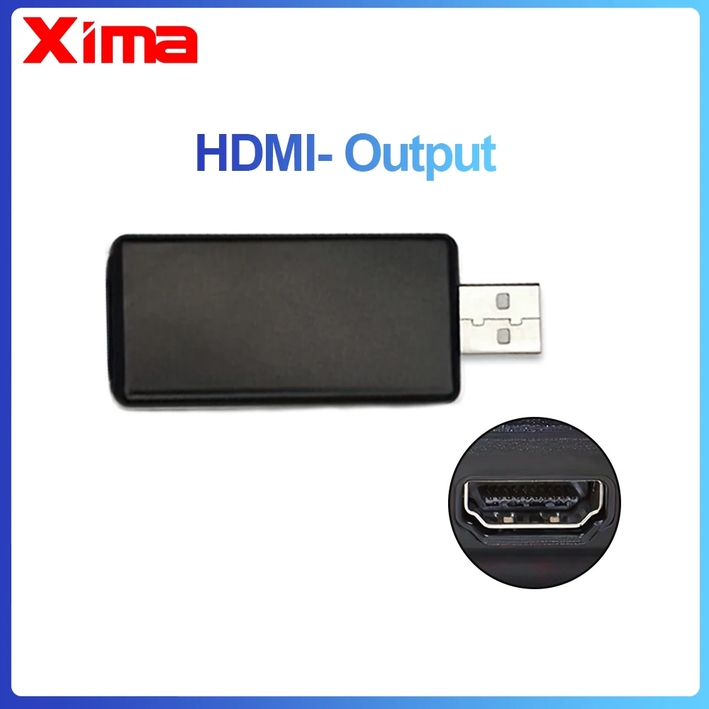 Адаптер видеовыхода XIMA Usb Cvbs к интерфейсу RCA подходит для подключения телевизору