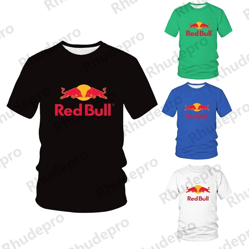 Мужские летние футболки с коротким рукавом Red Bull Car Logo принтом Harajuku повседневная