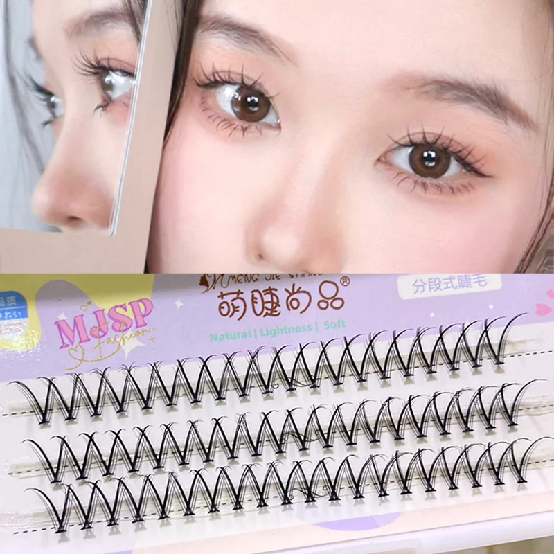 

V Shape Segmented Type False Eyelashes Natural Simulation Grafting Single Cluster Eyelashes Makeup Beauty Tools