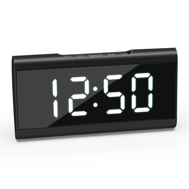 

Digital Alarm Clock,Alarm Clock Large Display Mirror Memory Function Led Screen Digital Electronic Alarm Clocks