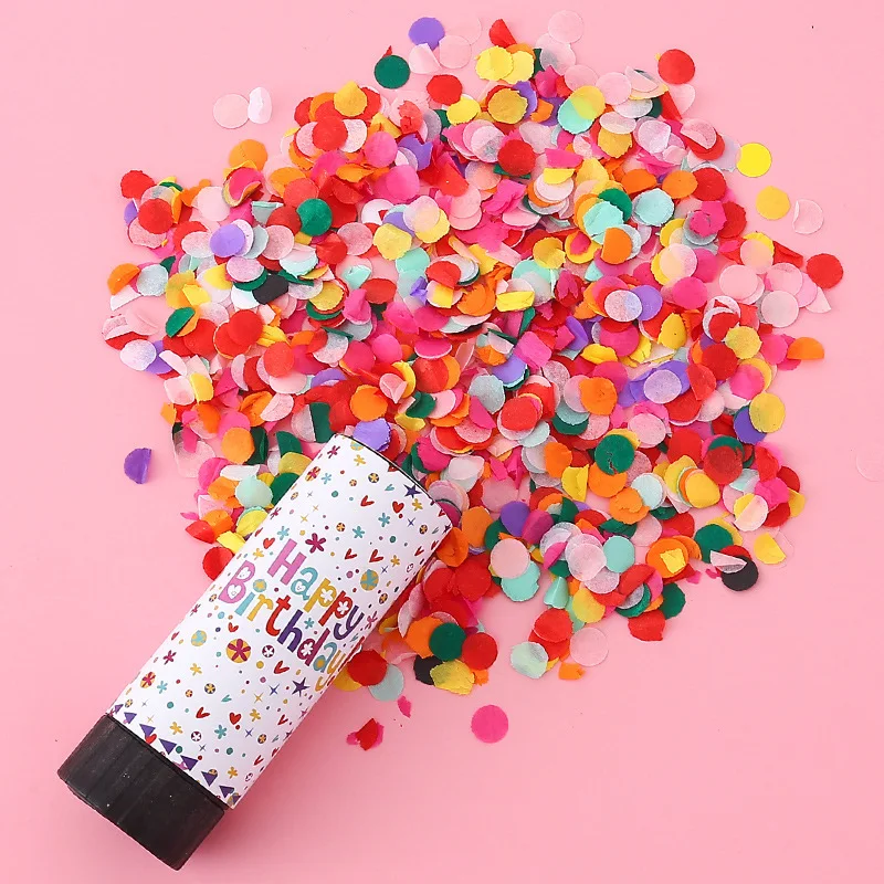 

Hand-held Confetti Small Gift Safety Spring Fireworks Colorful Confetti Children's Birthday Party Atmosphere Props Spray Flowers